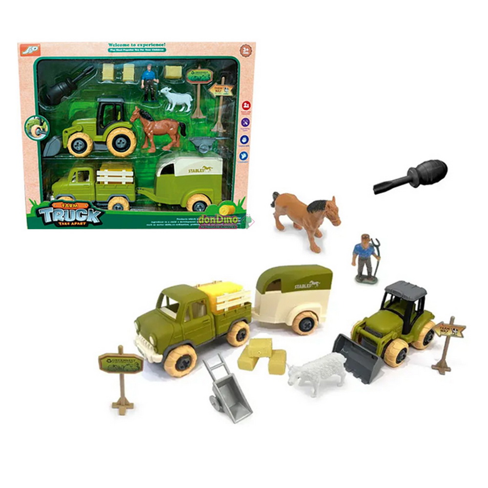 VEHICULOS DE GRANJA ARMABLES CON ANIMALES