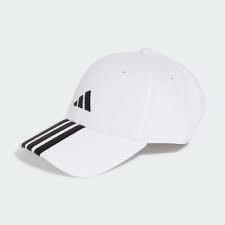 Jockey adidas Béisbol 3 Tiras New Logo Blanco/Negro